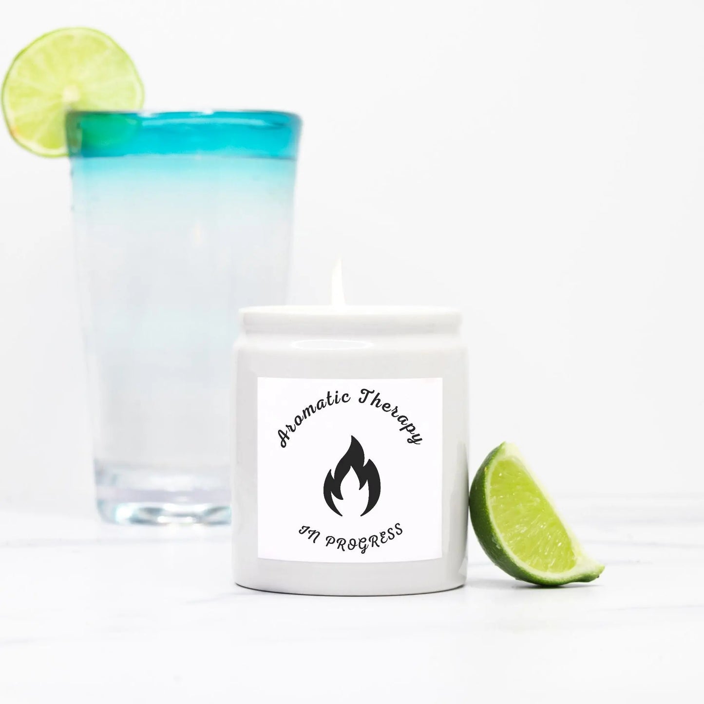 Aromatic Therapy Candle – Relaxing & Calming Ceramic Scented Candle – Eco-Friendly Soy Wax – Stress Relief Candle – Self-Care Gift Cozy Candles & Mugs