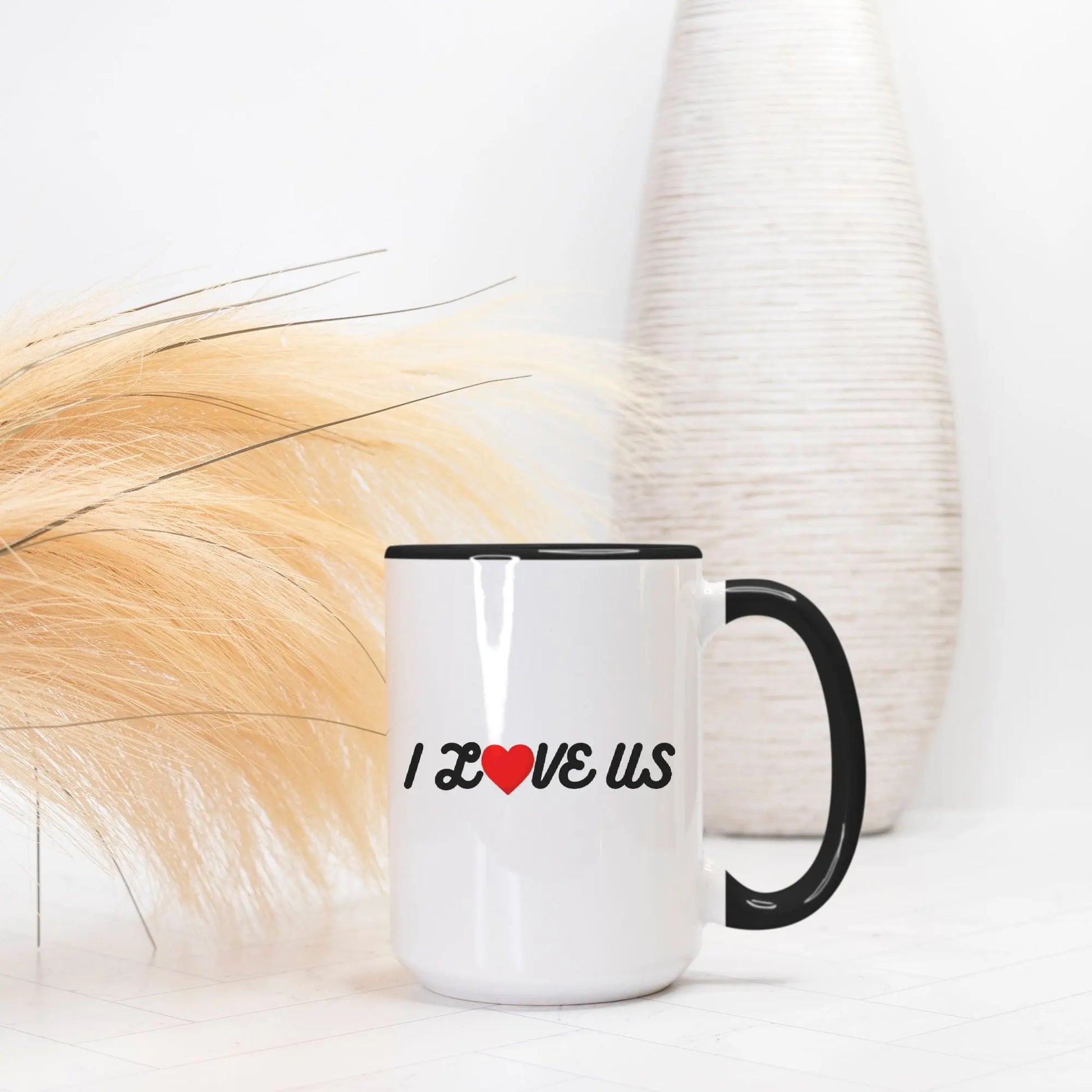 I Love Us Mug – Romantic Couple’s Coffee Cup, Anniversary & Valentine’s Gift - Cozy Candles & Mugs