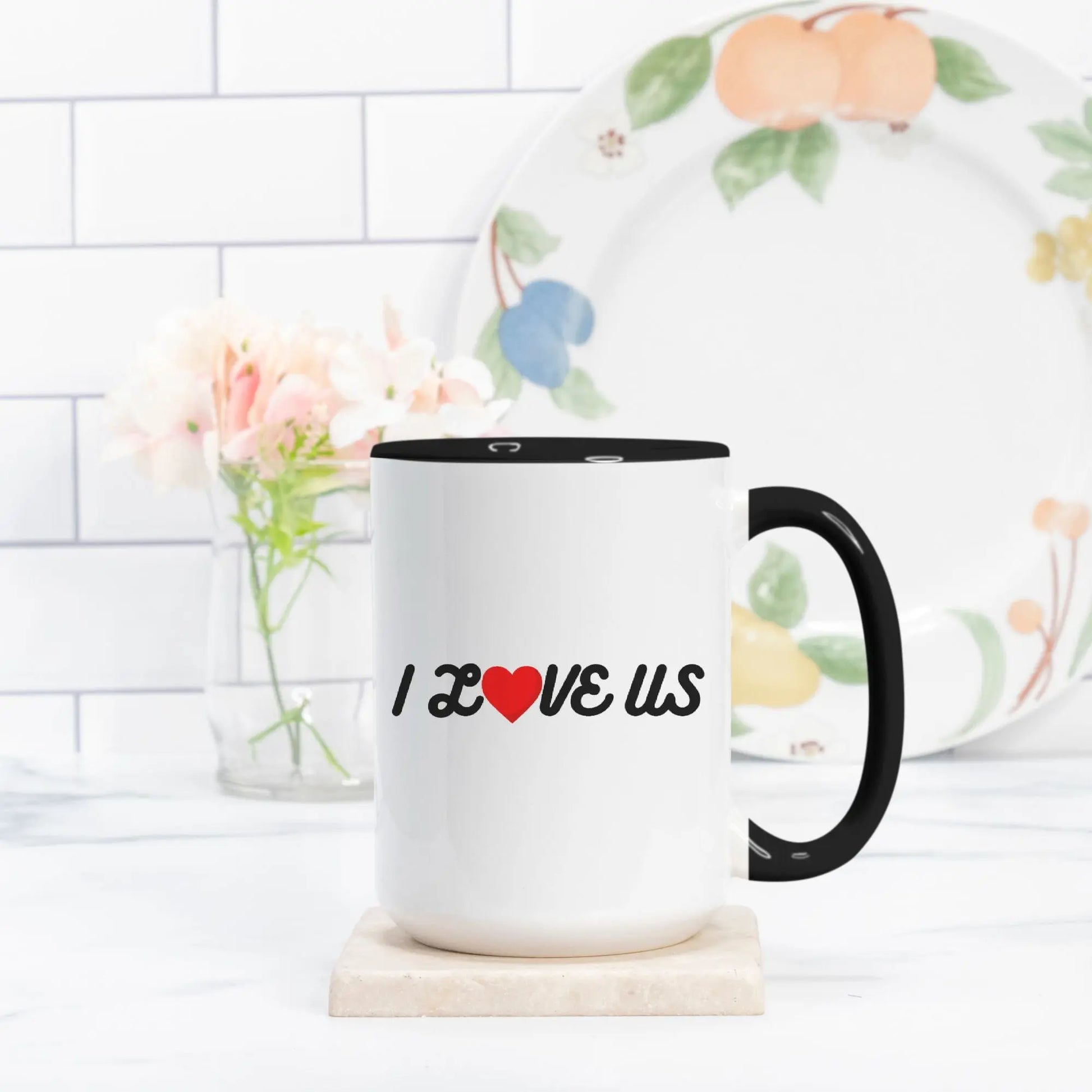 I Love Us Mug – Romantic Couple’s Coffee Cup, Anniversary & Valentine’s Gift - Cozy Candles & Mugs