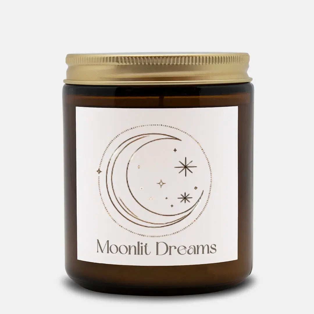 Moonlit Dreams Celestial Candle - Mystical Decor for Relaxation and Serenity - Cozy Candles & Mugs