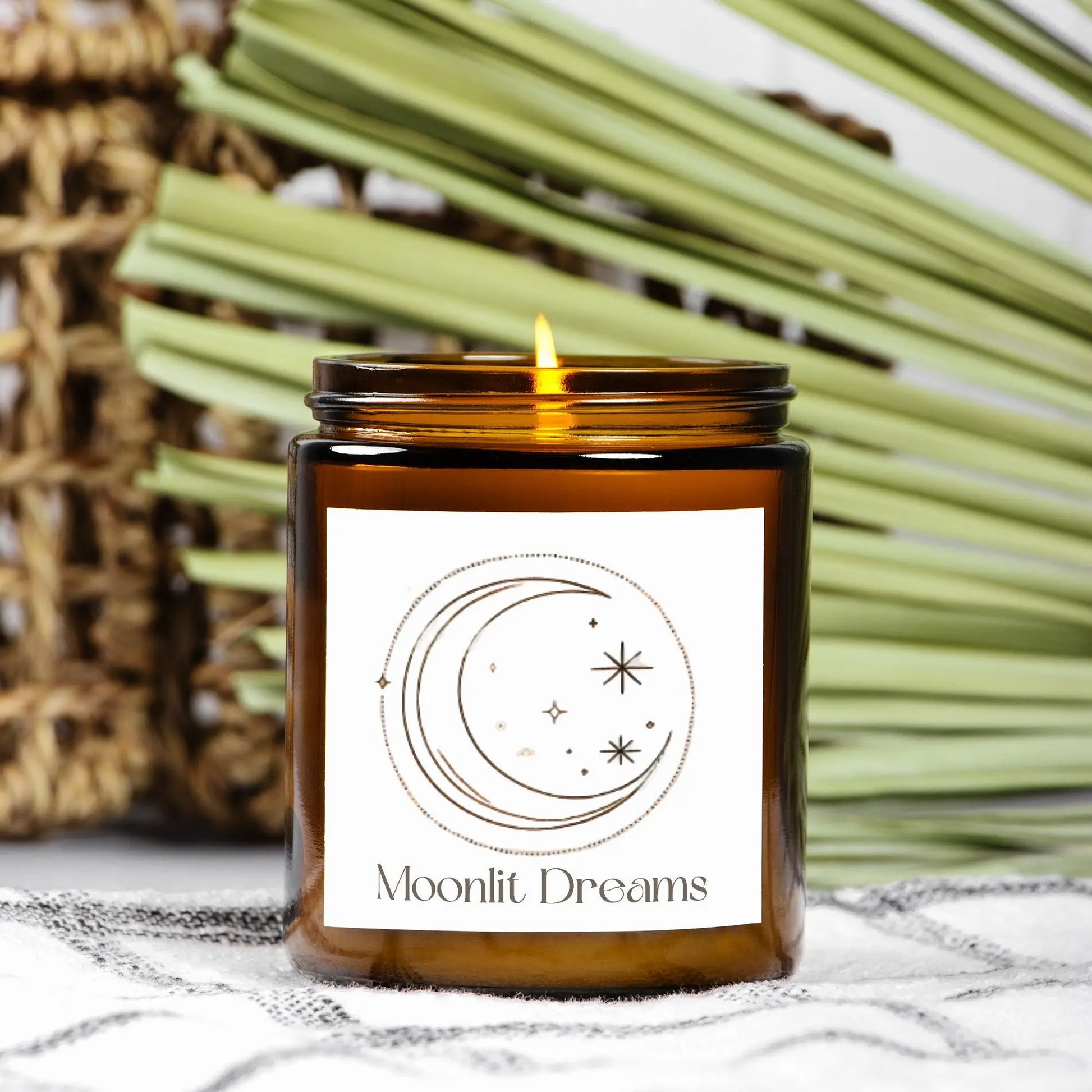 Moonlit Dreams Celestial Candle - Mystical Decor for Relaxation and Serenity - Cozy Candles & Mugs