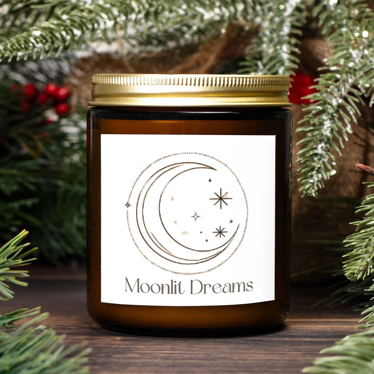 Moonlit Dreams Celestial Candle - Mystical Decor for Relaxation and Serenity - Cozy Candles & Mugs