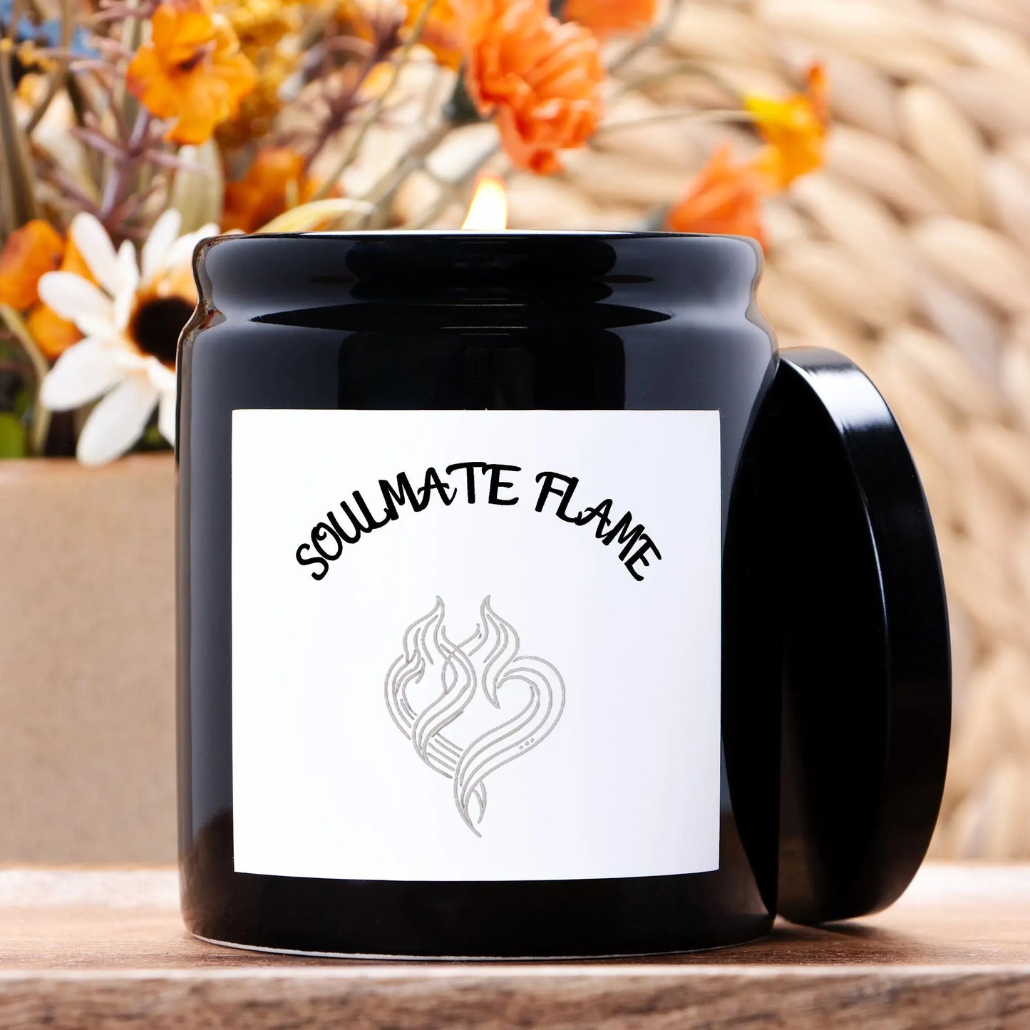 Soulmate Flame Candle – Romantic & Spiritual Twin Flame Gift - Cozy Candles & Mugs