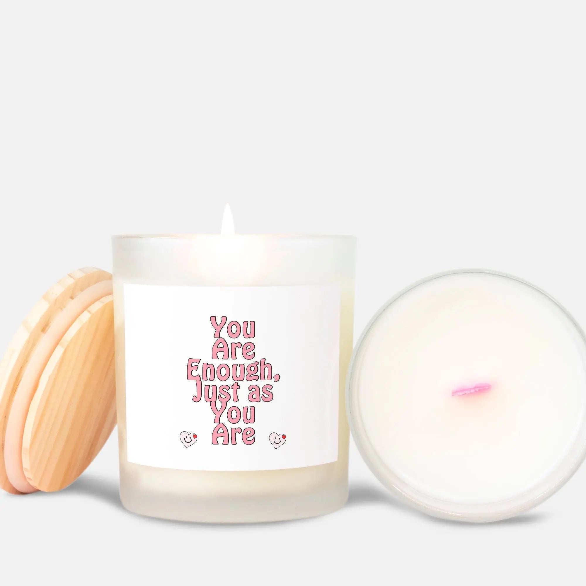 You Are Enough Just as You Are Candle – Inspirational Self-Love Decor for Empowerment and Positivity - Cozy Candles & Mugs