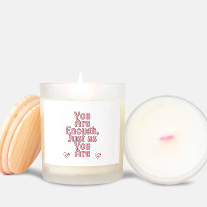 You Are Enough Just as You Are Candle – Inspirational Self-Love Decor for Empowerment and Positivity - Cozy Candles & Mugs