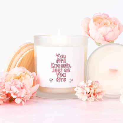 You Are Enough Just as You Are Candle – Inspirational Self-Love Decor for Empowerment and Positivity - Cozy Candles & Mugs