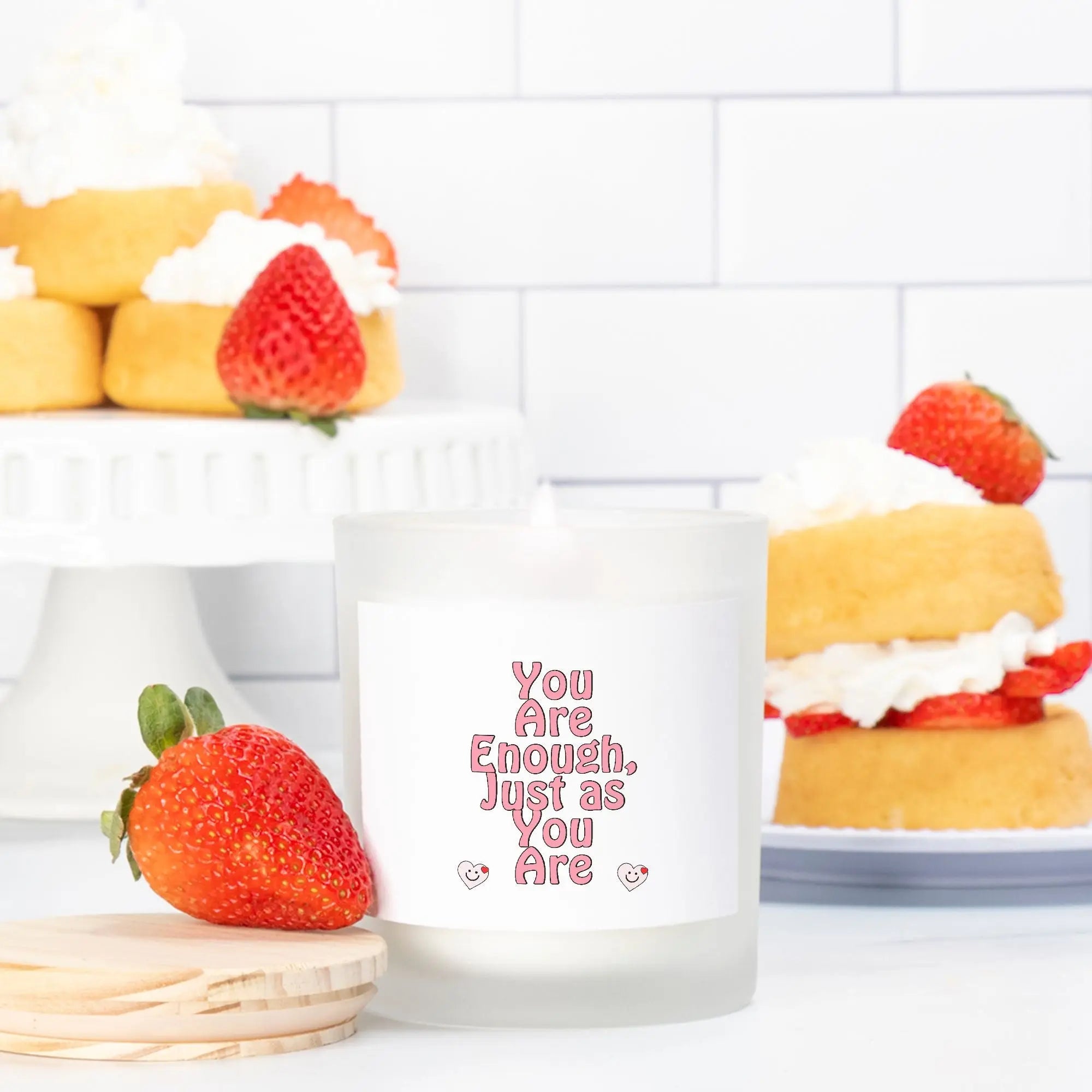 You Are Enough Just as You Are Candle – Inspirational Self-Love Decor for Empowerment and Positivity - Cozy Candles & Mugs