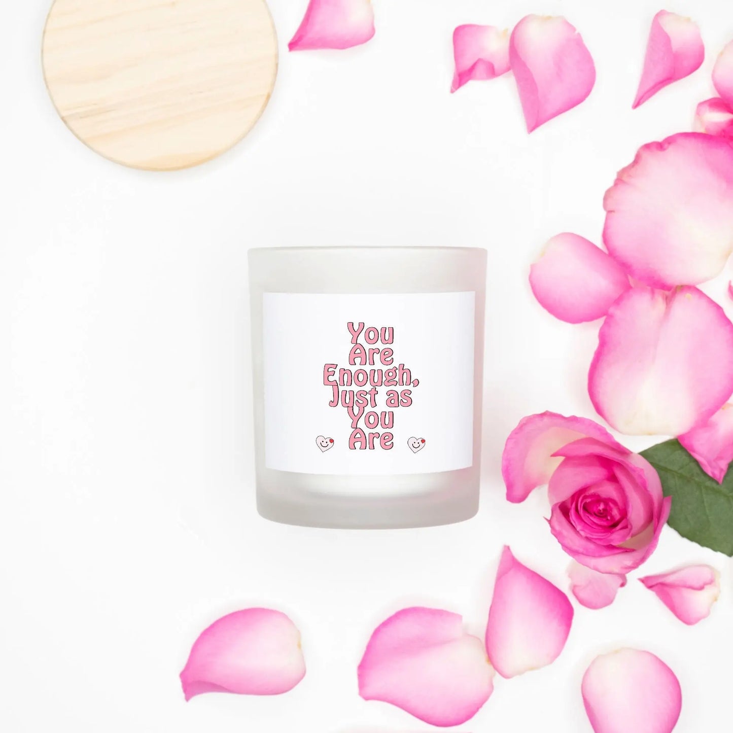 You Are Enough Just as You Are Candle – Inspirational Self-Love Decor for Empowerment and Positivity - Cozy Candles & Mugs